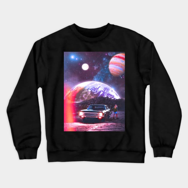 Midnight drive Crewneck Sweatshirt by morysetta